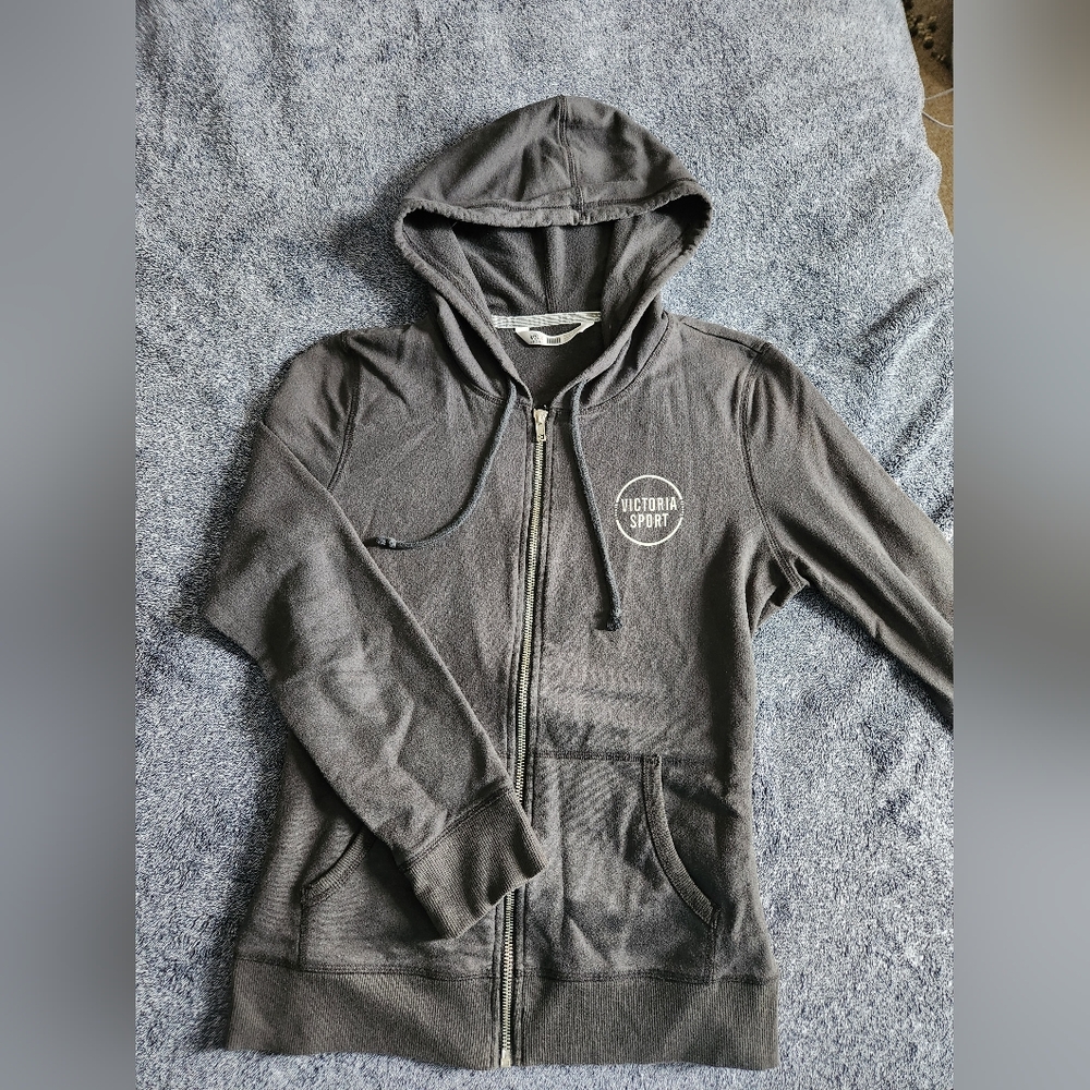 Victoria's Secret Sport Gray Zip-Up Hoodie